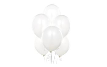 Balonky 100 ks bílé 26 cm pastelové - SMART