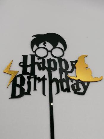 Zápich na dort Harry Potter - Happy Birthday