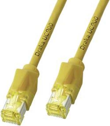 Síťový kabel RJ45 DRAKA K8560GE.5, CAT 6A, S/FTP, 5.00 m, žlutá