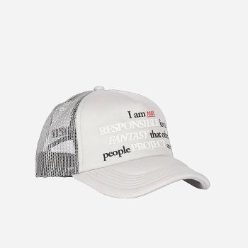 Čepice PLEASURES Responsible Trucker Hat P22SU057-SILVER