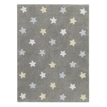 Lorena Canals koberce Bio koberec kusový, ručně tkaný Tricolor Stars Grey-Blue - 120x160 cm Šedá