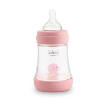 Chicco Perfect 5 Kojenecká láhev silikon 150 ml dívka