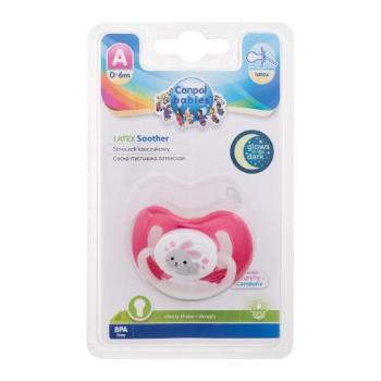 Canpol babies Bunny & Company Latex Soother Pink 0-6m 1 ks dudlík pro děti