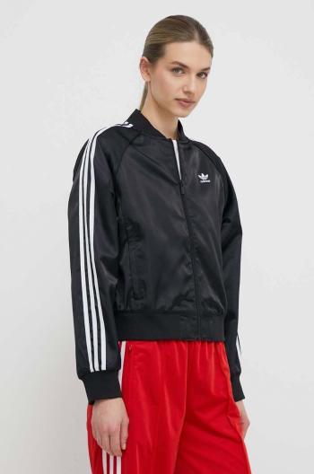 Mikina adidas Originals SST Loose dámská, černá barva, s aplikací, IU2533