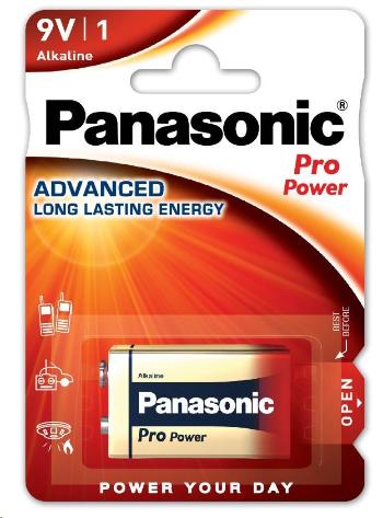 PANASONIC Alkalické baterie Pro Power 6LF22PPG/1BP 9V (Blistr 1ks)