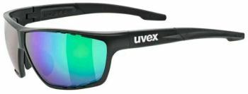 UVEX Sportstyle 706 CV Black Mat/Colorvision Mirror Green Cyklistické brýle