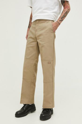 Kalhoty Dickies pánské, zelená barva, jednoduché, DK0A4XK3KHK1-KHAKI