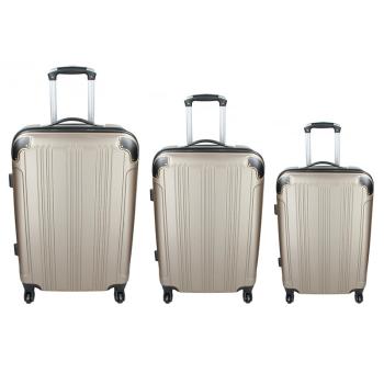 Sada 3 cestovních kufrů Madisson Michaela S,M,L - zlatá