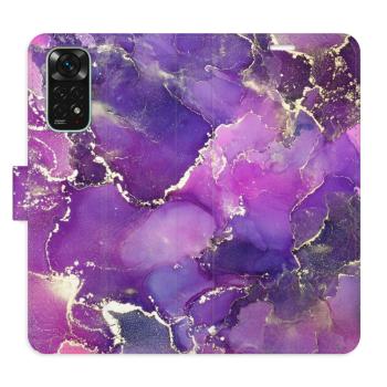 Flipové pouzdro iSaprio - Purple Marble - Xiaomi Redmi Note 11 / Note 11S