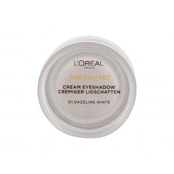 L'Oréal Paris Age Perfect Cream Eyeshadow 4 ml oční stín pro ženy 01 Dazzling White