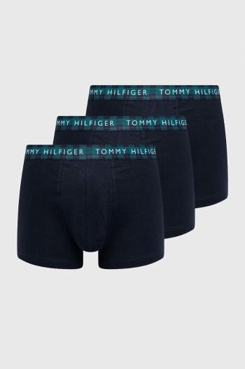 Boxerky Tommy Hilfiger 3-pack pánské, tmavomodrá barva