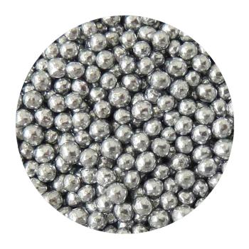 Cukrové zdobení stříbrné kuličky - 90 g - Happy Sprinkles