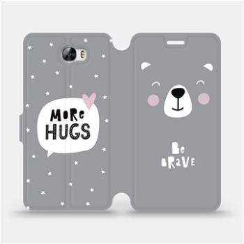 Flipové pouzdro na mobil Huawei Y6 II Compact - MH06P Be brave - more hugs (5903226741571)