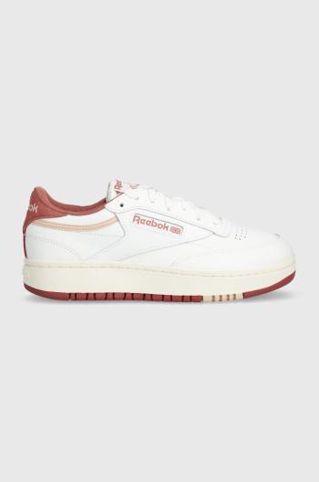 Kožené sneakers boty Reebok Classic CLUB C bílá barva, 100074266