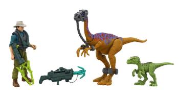 Mattel Jurassic World Alan Grant s dinosaury a doplňky HMM24