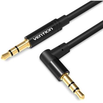 Vention 3.5mm to 3.5mm Jack 90° Audio Cable 1m Black Metal Type (BAKBF-T)
