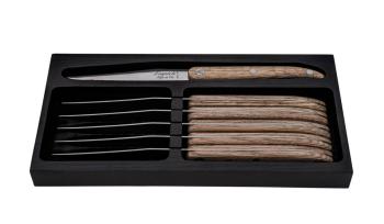 Sada steakových nožů Laguiole Innovation 6 ks dub