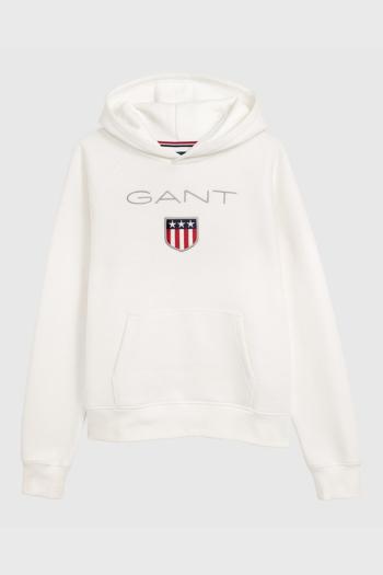 MIKINA GANT GANT SHIELD HOODIE bílá 176