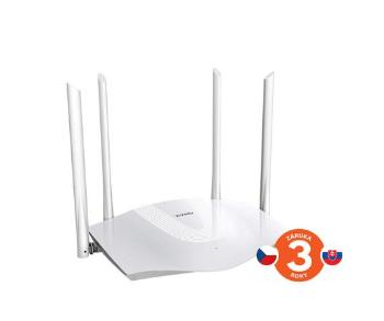 Tenda TX3 AX1800 WiFi6 Router, 1x GWAN, 3x GLAN, VPN, IPv6, 4x 6dBi, MU-MIMO, WPA3, Alexa, CZ App, TX3