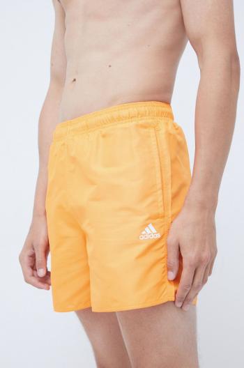 Plavkové šortky adidas Performance Solid HA0375 oranžová barva