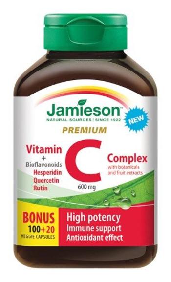 Jamieson Vitamín C Premium s bioflavonoidy 600 mg 120 kapslí