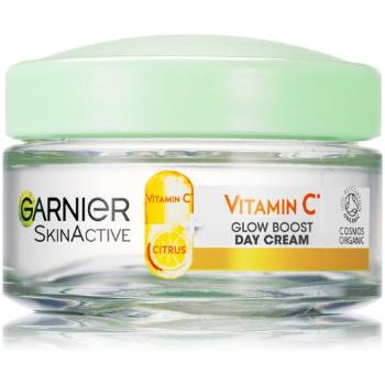 Garnier Skin Naturals Vitamin C Glow Boost Day Cream 50 ml denní pleťový krém pro ženy proti vráskám; na rozjasnění pleti; na unavenou pleť