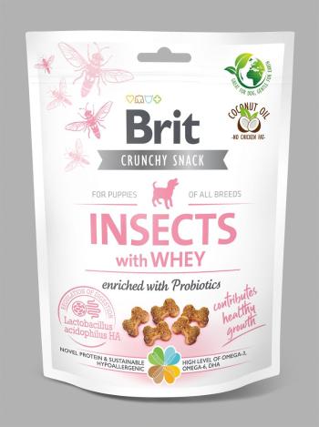 Brit Care Dog Crunchy Cracker. Insects with Whey enriched with Probiotics for Puppies. - 200g