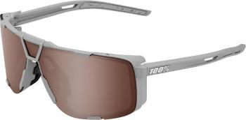 100% Eastcraft Soft Tact Stone Grey/HiPER Crimson Silver Mirror Lens Cyklistické brýle