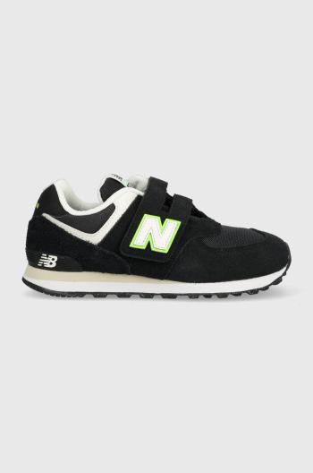 Dětské sneakers boty New Balance PV574CL1 černá barva