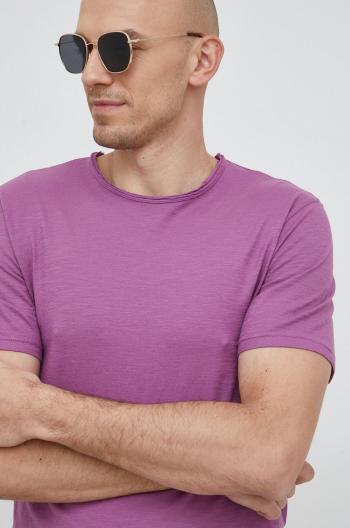 Bavlněné tričko United Colors of Benetton růžová barva