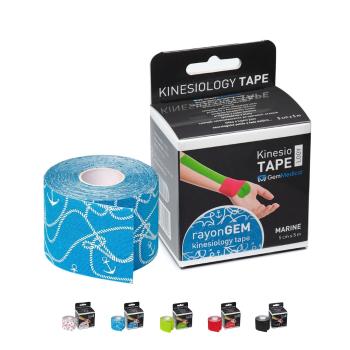 GemMedical rayonGEM kinesiology tape 5cmx5m marina