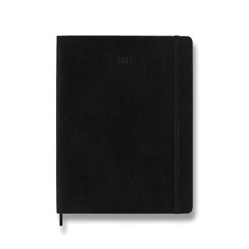 Diář Moleskine 2023 VÝBĚR BAREV - týdenní - měkké desky - XL 1206/57240 - černý