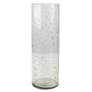 Skleněná transparentní foukaná váza Sandy - Ø 10*30 cm 6GL4297
