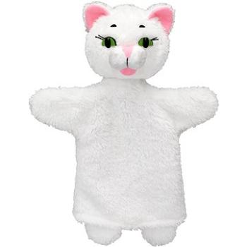 Kočička bílá 26cm, maňásek (8590121500524)