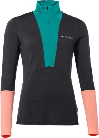 Vaude Women's Monviso Wool Halfzip Shirt - black L