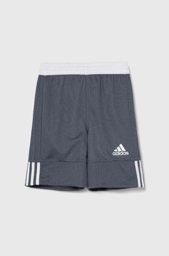 Dětské kraťasy adidas Originals 3G SPEE REV SHR šedá barva, hladké, nastavitelný pas, DY6624