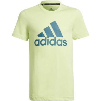 adidas BL T Chlapecké tričko, světle zelená, velikost 152