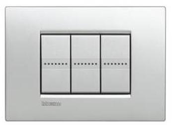 Legrand rám Living&Light hliník LNC4803TE