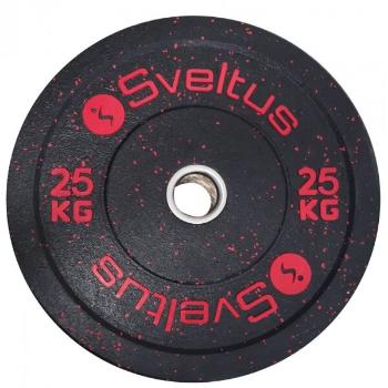 SVELTUS OLYMPIC DISC BUMPER 25 KG x 50 MM Nakládací kotouč, černá, velikost