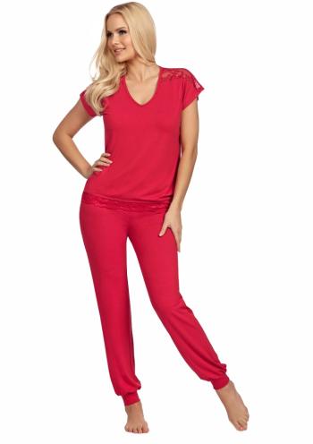 Dámské pyžamo Donna Lena XL Červená