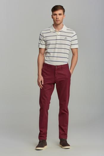 KALHOTY GANT HALLDEN COMFORT SUPER CHINOS červená 36/34