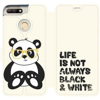 Flipové pouzdro na mobil Honor 7A - M041S Panda - life is not always black and white (5903226369669)