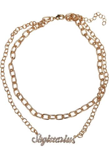 Urban Classics Diamond Zodiac Golden Necklace sagittarius - UNI