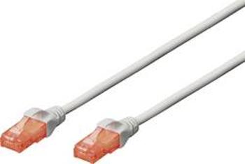 Síťový kabel RJ45 Digitus DK-1617-250, CAT 6, U/UTP, 25.00 m, šedá