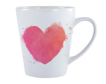 Magický hrnek Latte watercolor heart