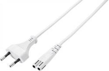 Síťový síťový kabel s napájecí zásuvkou Basetech BT-2337944, 3.00 m, bílá