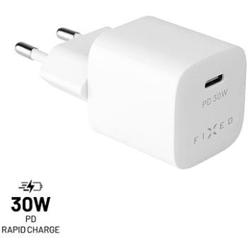 FIXED PD Rapid Charge Mini s USB-C výstupem a podporou PD 30W bílá (FIXC30M-C-WH)