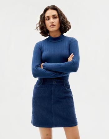 Tričko Thinking MU Navy Trash Ellen L/S Top NAVY