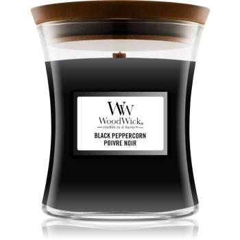 Woodwick Black Peppercorn vonná svíčka s dřevěným knotem 275 g