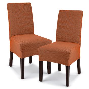 4Home Multielastický potah na židli Comfort terracotta, 40 - 50 cm, sada 2 ks